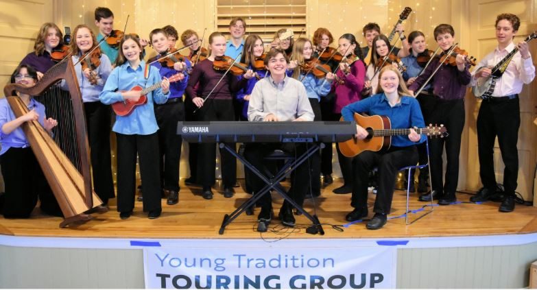 Young Tradition Touring Group performing at the hall in 2024.